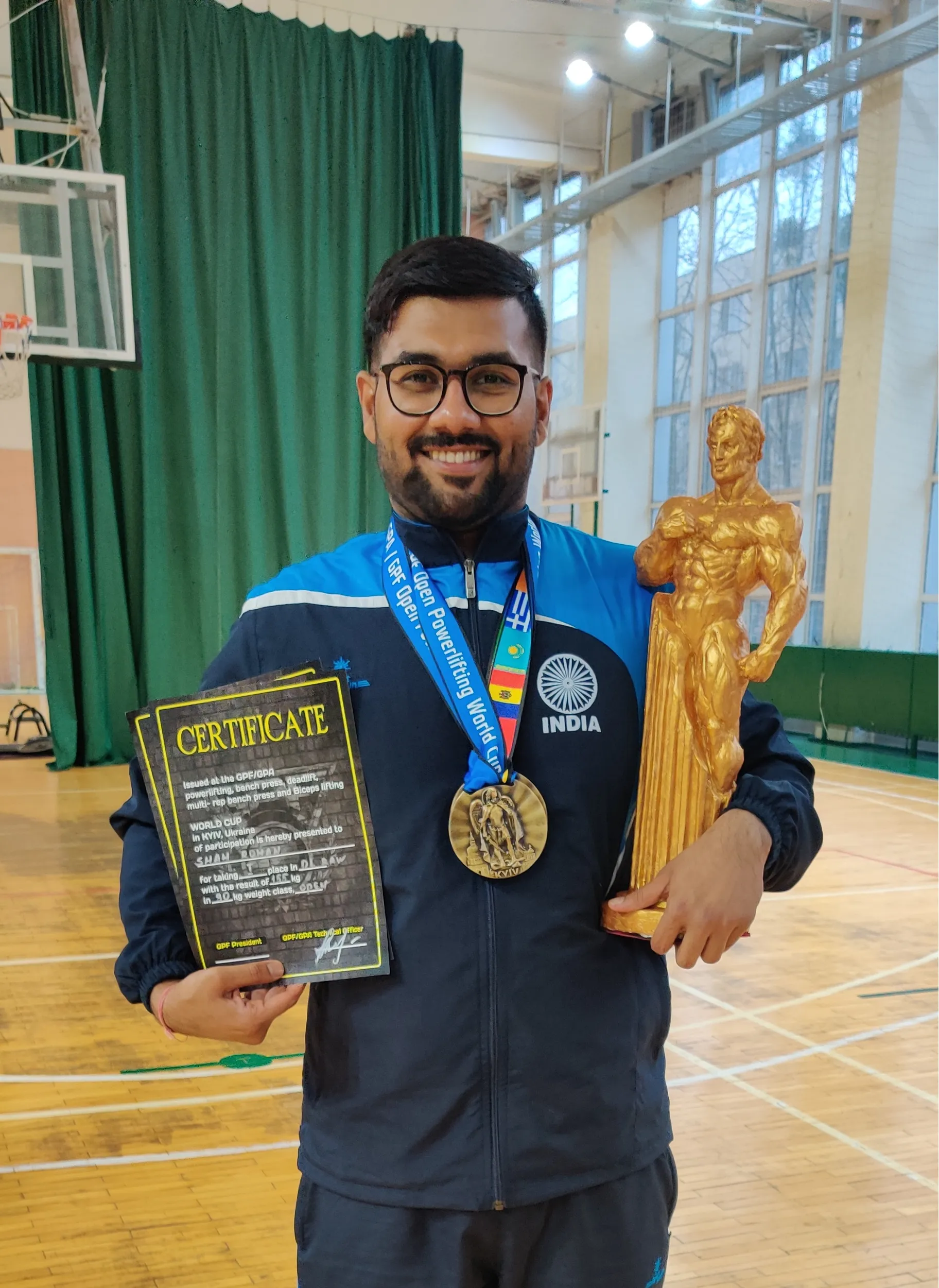 2 Gold Medals - World Cup Powerlifting Championship (EUROASIA)